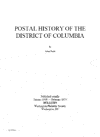 Thumbnail, Cover of Arthur Hecht's Postal History of D.C.